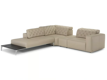 SKYLINE - Recliner sectional leather sofa by Natuzzi Italia - view 2